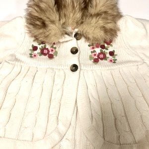 A beige Knitted cardigans for 12-18 months